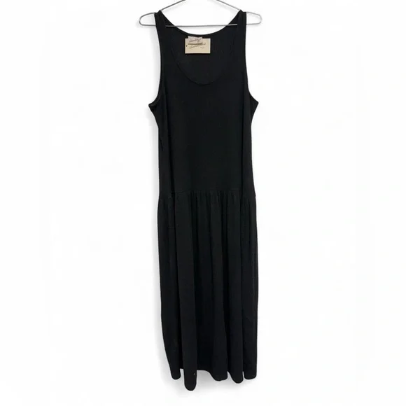 Universal Thread black ribbed knit maxi dress-NEW - Picture 1 of 5
